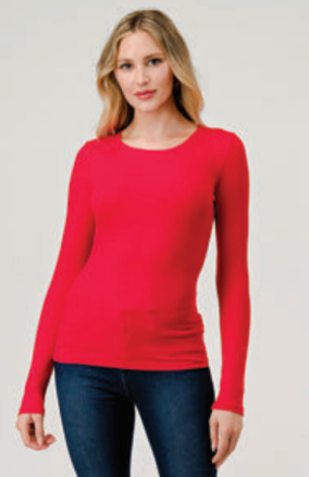 Hashtag long sleeve ribbed t shirt