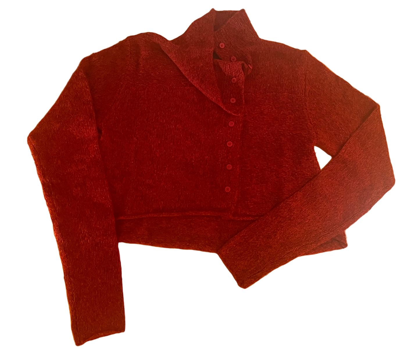 Black Label rose button cardigan