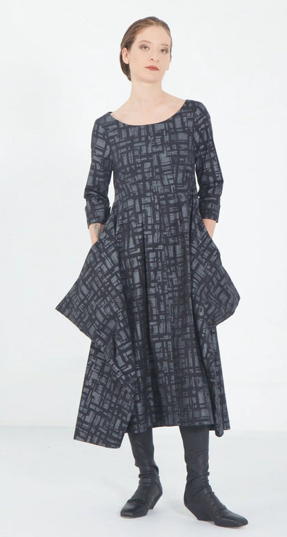 Matthildur dress in graphic print