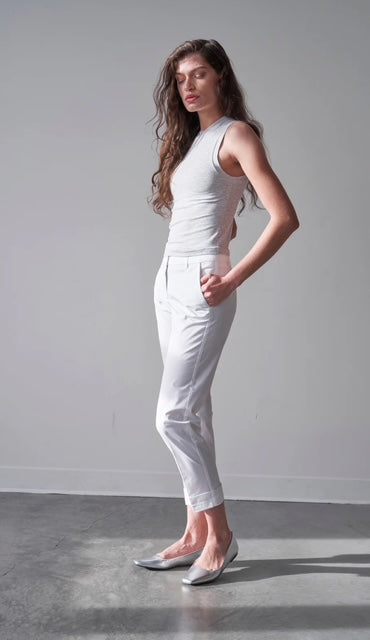 Raffaello Rossi silvery green chino