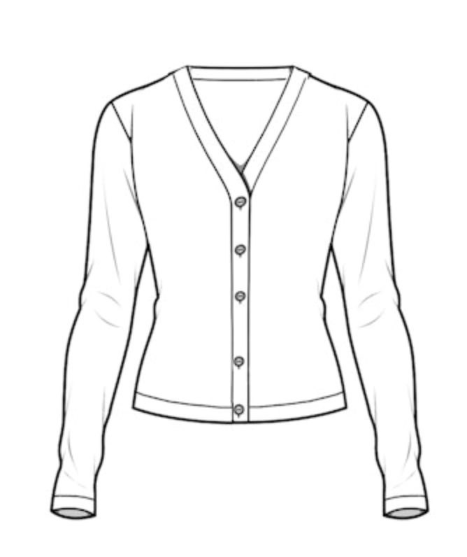 AUTUMN CASHMERE fitted high v cardigan