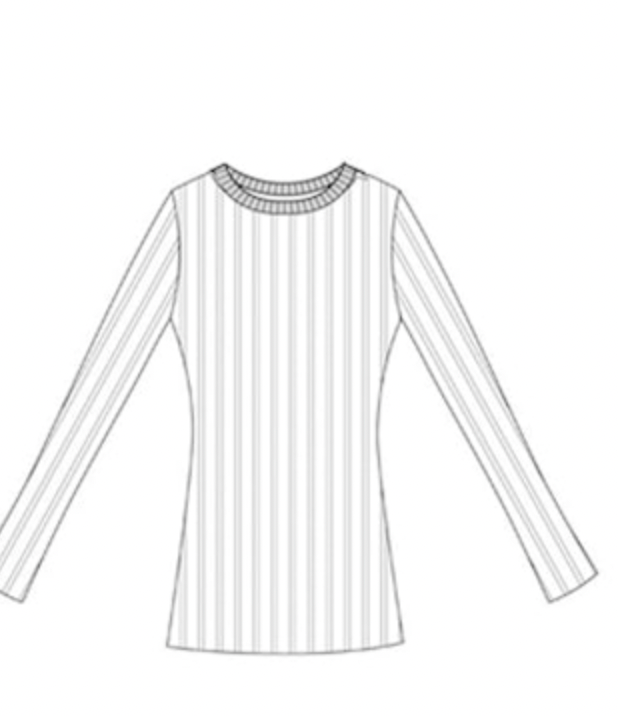 AUTUMN CASHMERE rib crew in 100% cashmere