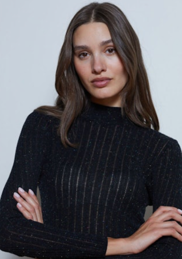 Autumn Cashmere ladder stitch top