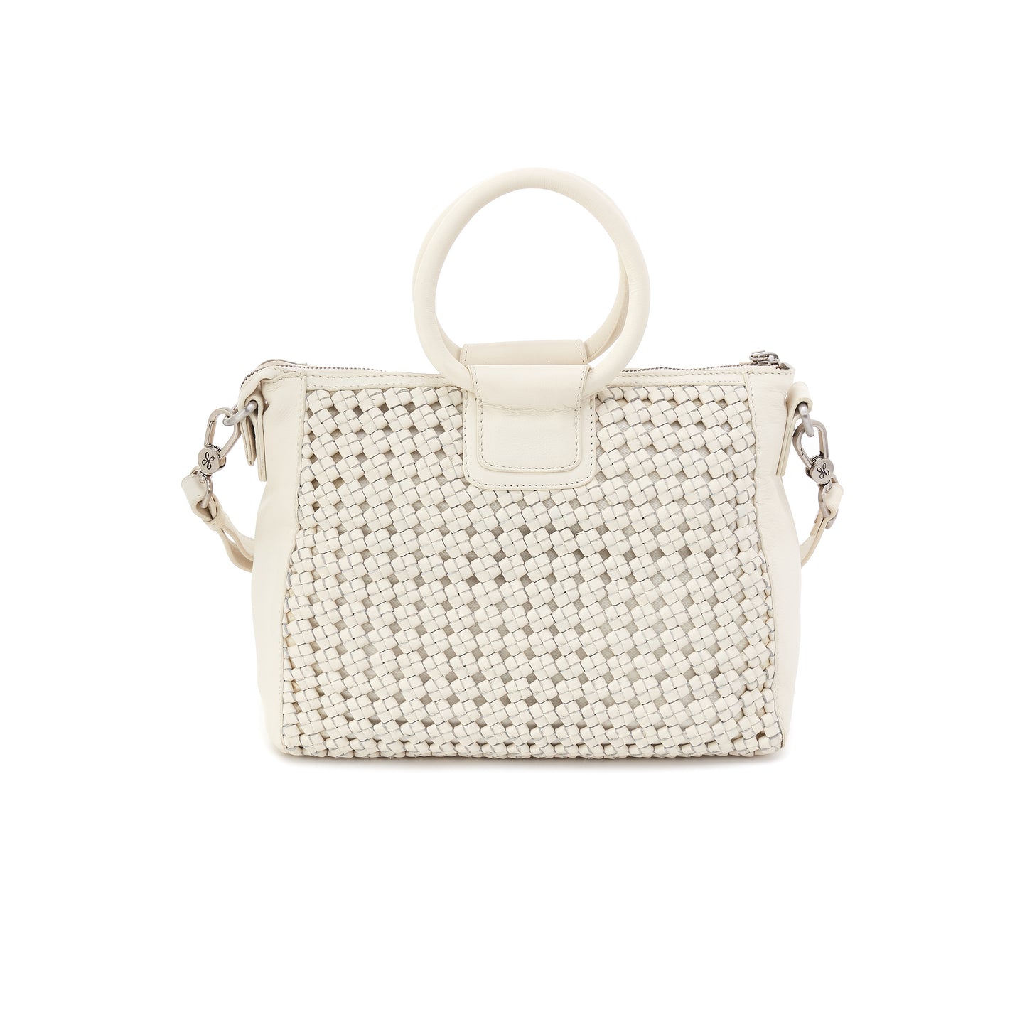 Hobo bag in woven leather