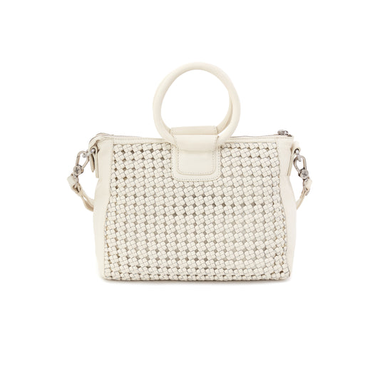 Hobo bag in woven leather