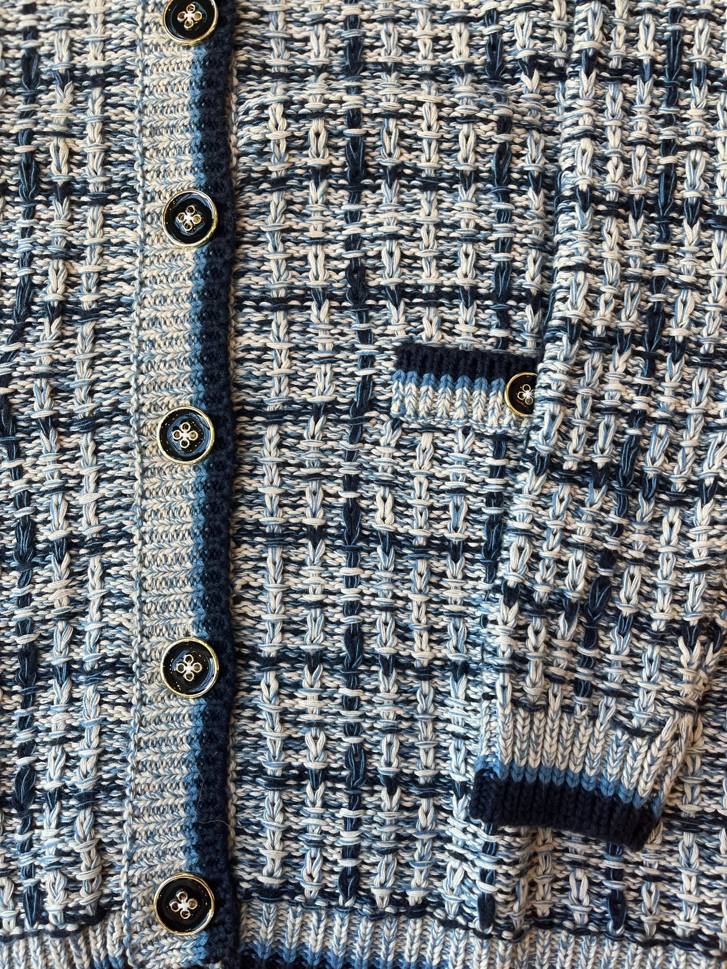 Autumn Cashmere texture stitch jacket w/pockets