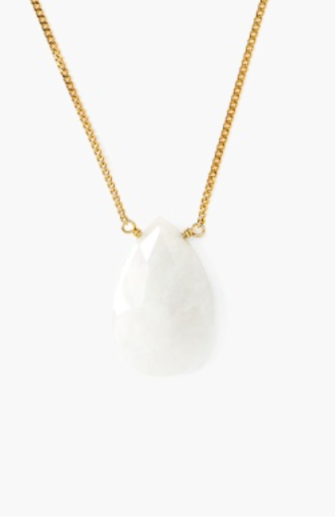 Pear Shaped Moonstone Necklace